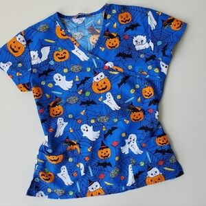 Halloween scrubs top medical